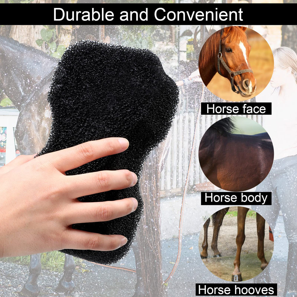 Esponja Eaasty para caballo, agarre cómodo para limpiar sin esfuerzo.