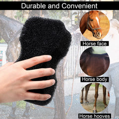 Esponja Eaasty para caballo, agarre cómodo para limpiar sin esfuerzo.