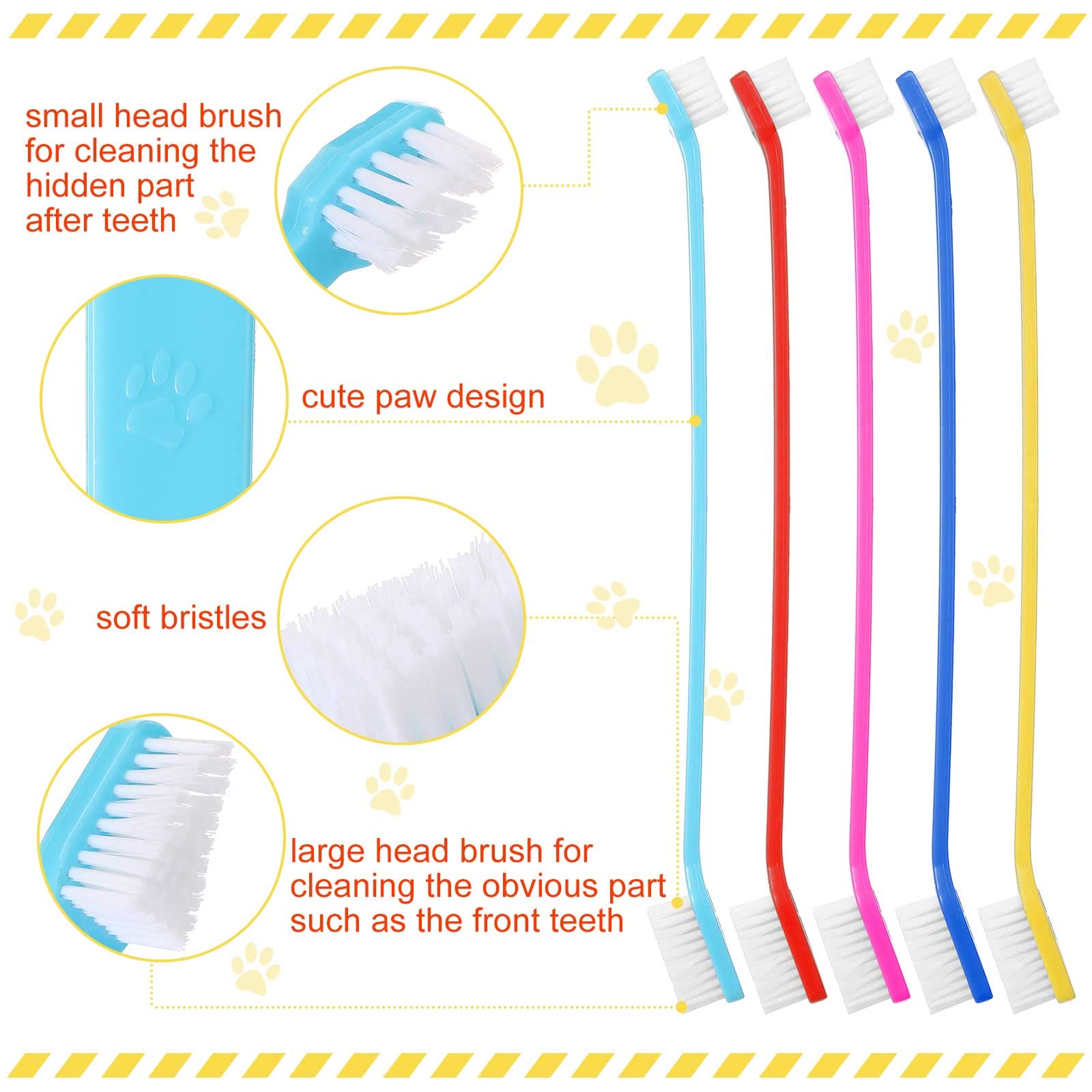Eaasty mango largo con diseño ergonómico para cepillado cómodo