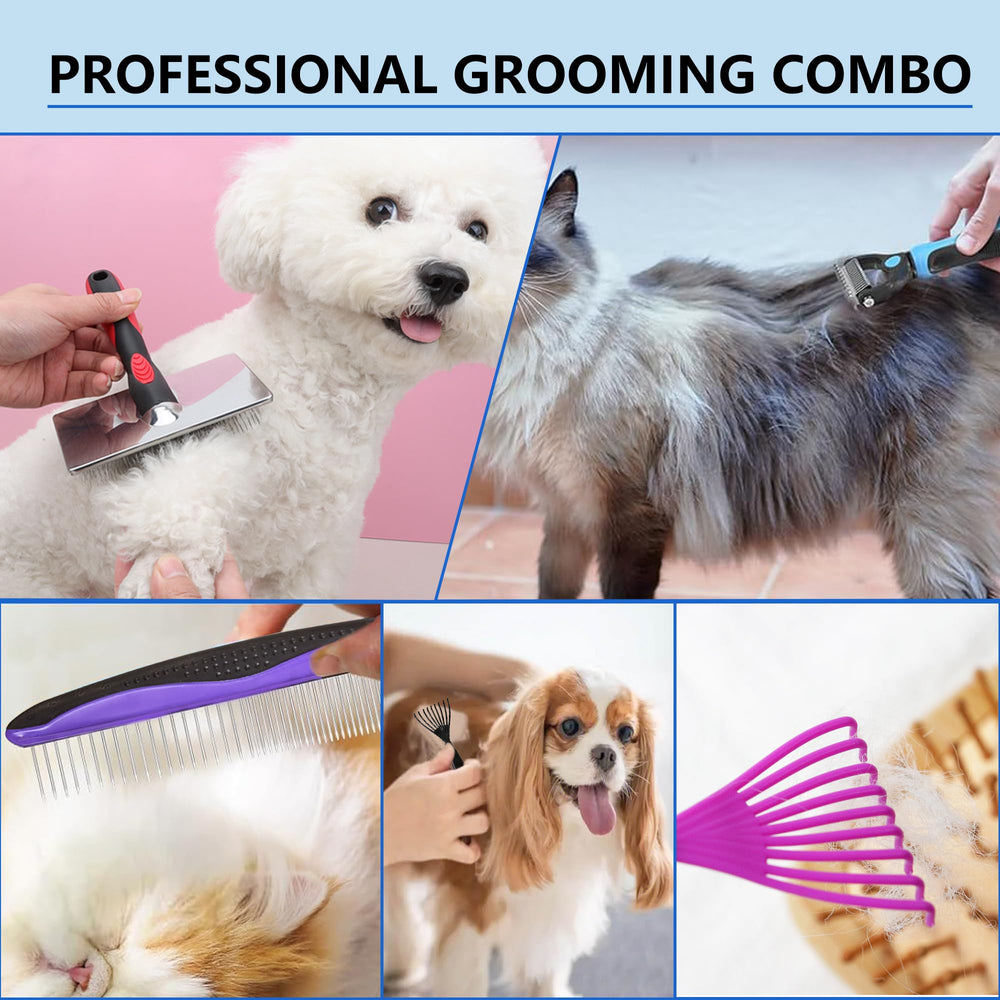 Kit de cuidado para casa EAFBAO, ideal para pelo largo en perros y gatos.