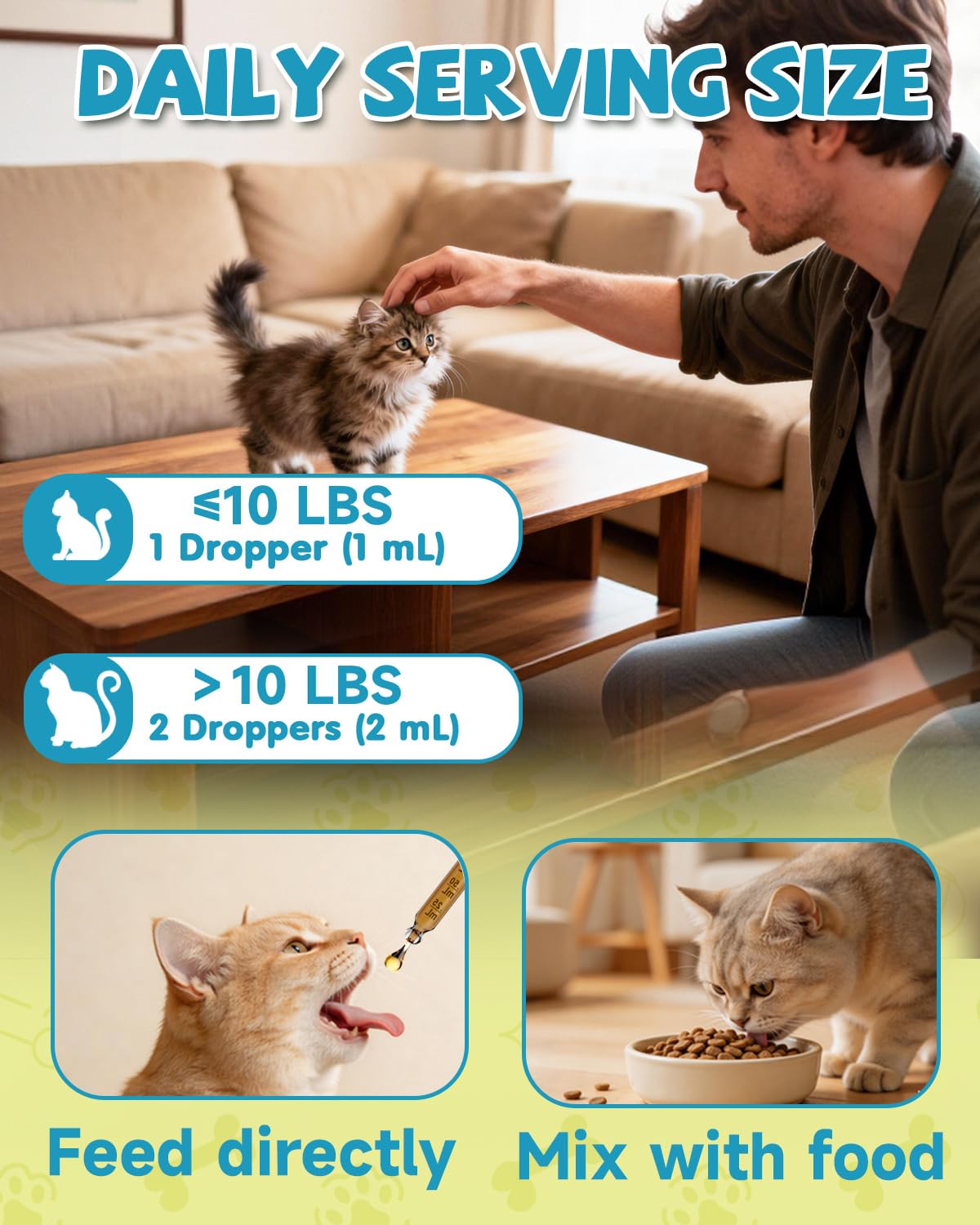 Producto apto para gatitos y gatos de todas las edades, L-Lisina de Eagou Diary.