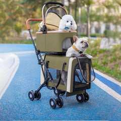 Diseño tres-en UNO Eanpet: transportín, mochila y asiento para mascotas.