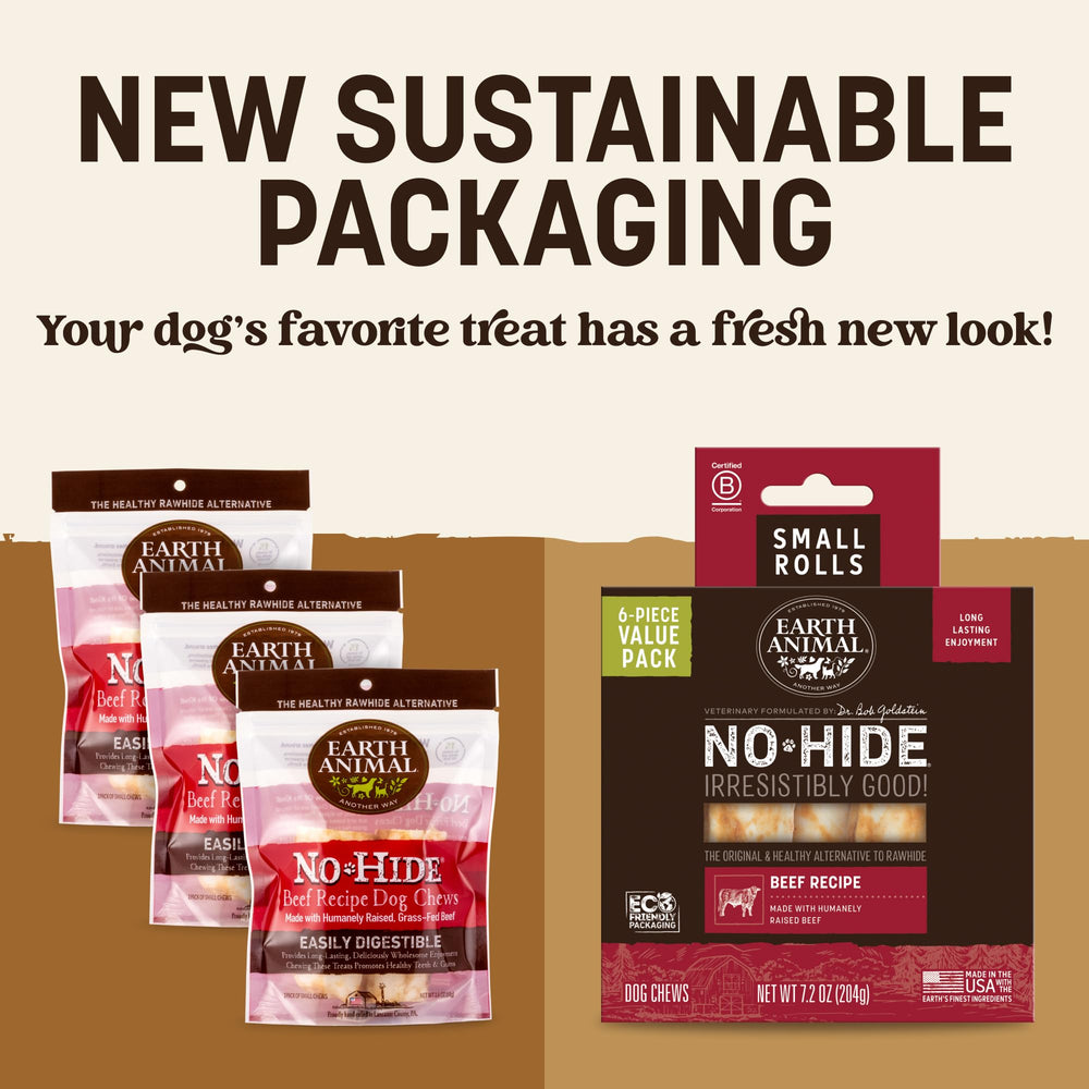 Earth Animal No Hide Chews: masticación de larga duración para perros activos.