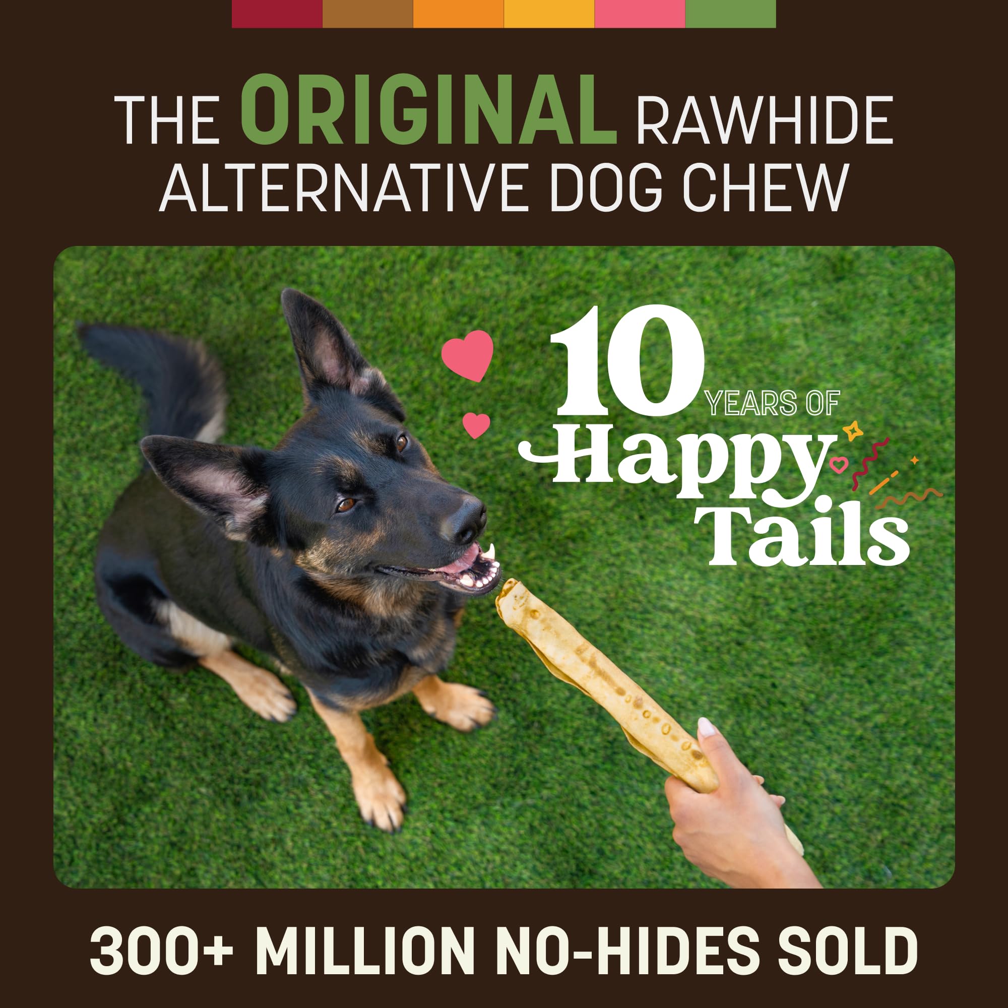 Earth Animal No Hide Chews: envase de dos piezas para uso diario.