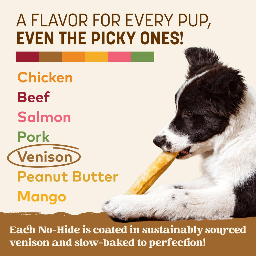 Earth Animal No Hide Chews, formato 2 piezas, ideal para perros medianos activos