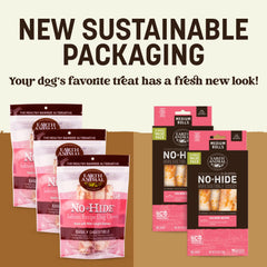 Earth Animal No Hide Chews perros medianos, rodajas de salmón para masticar