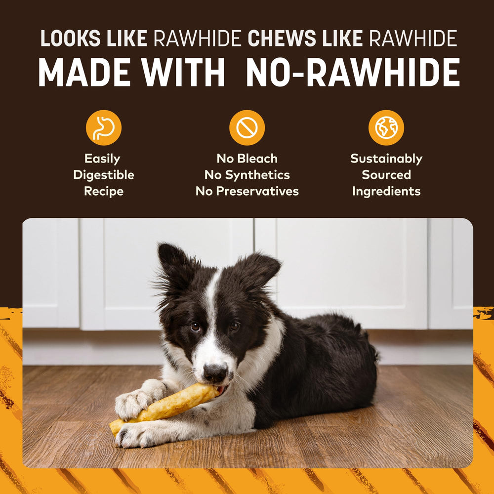 Earth Animal No Hide Chews sin olor fuerte para una experiencia agradable.