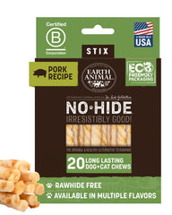 Earth Animal No Hide Stix: caja de 20 unidades, ideal para perros pequeños