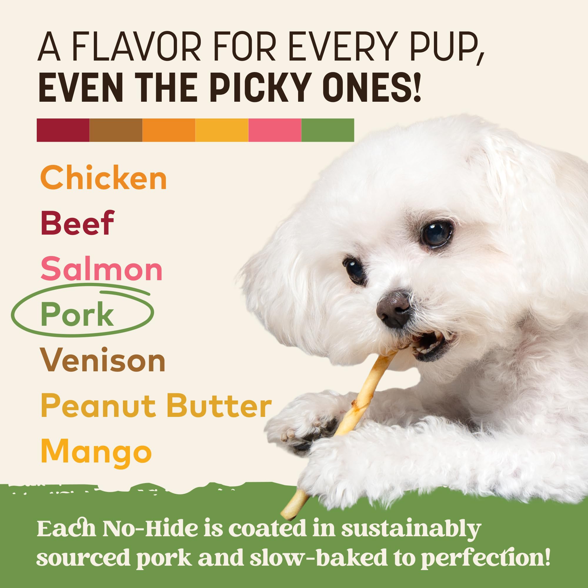Tamaño compacto de Earth Animal No Hide Stix para perros pequeños