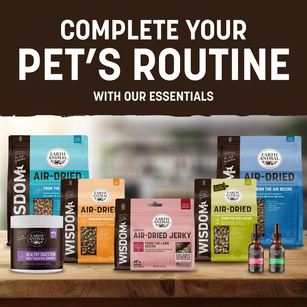 Earth Animal sin piel: masticables para perros pequeños, dos piezas por paquete.