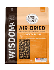 Earth Animal Wisdom alimento seco de pollo para perros, sabor natural, adecuado para estómagos sensibles.