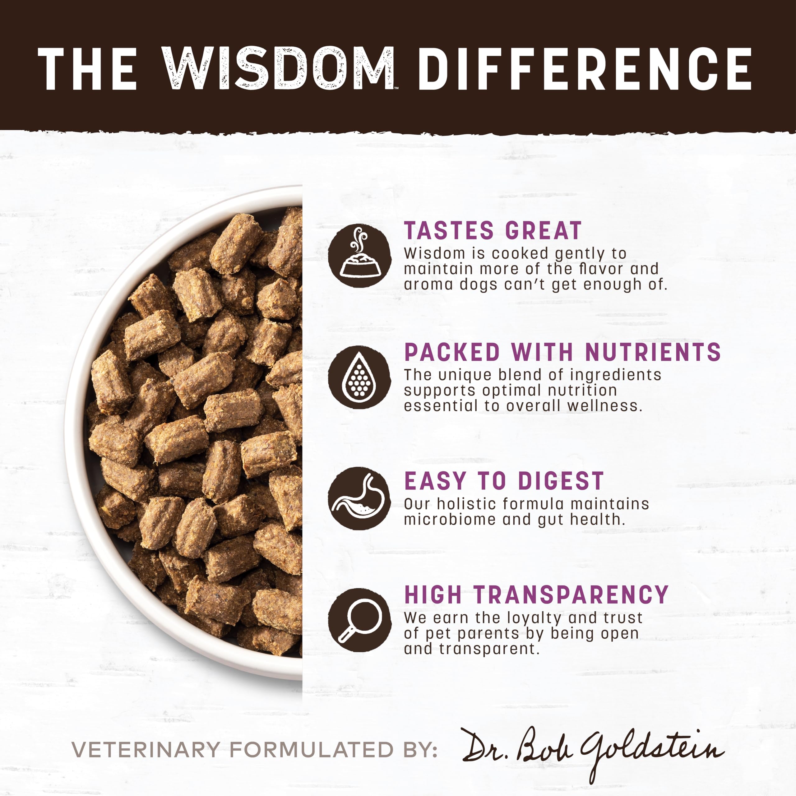 Earth Animal Wisdom ingredientes naturales en esta mezcla de pavo y granos