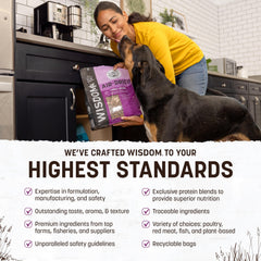 Earth Animal Wisdom textura jerky de pavo, ideal para perros selectivos