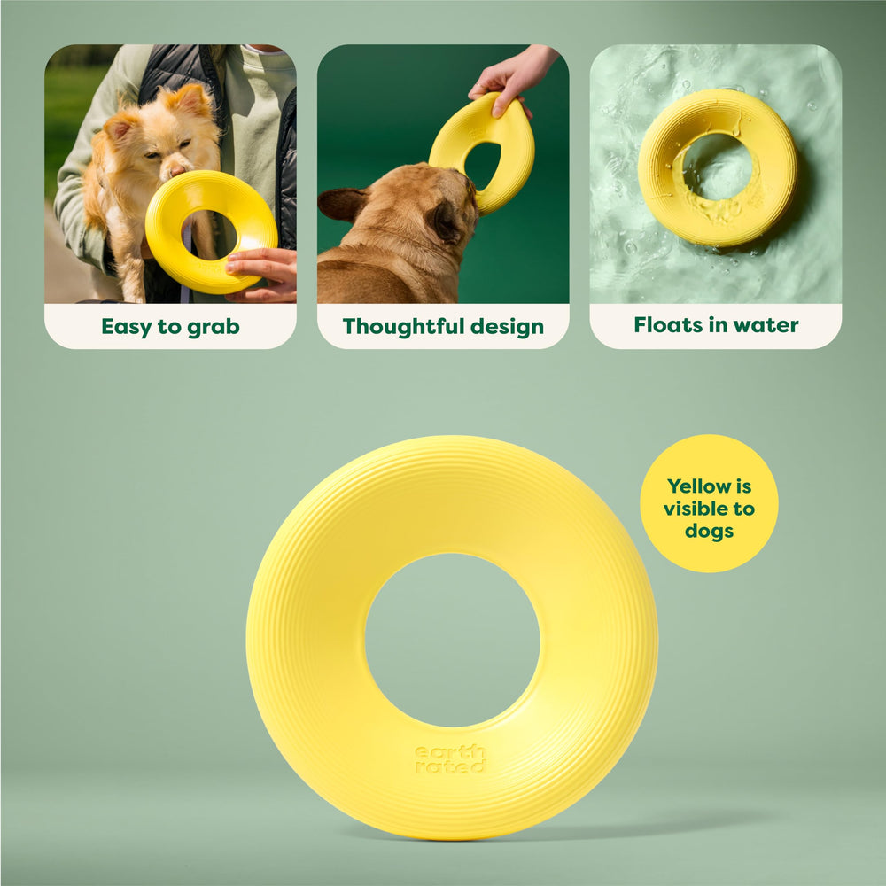 Earth Rated disco volador, agarre cómodo para perros.