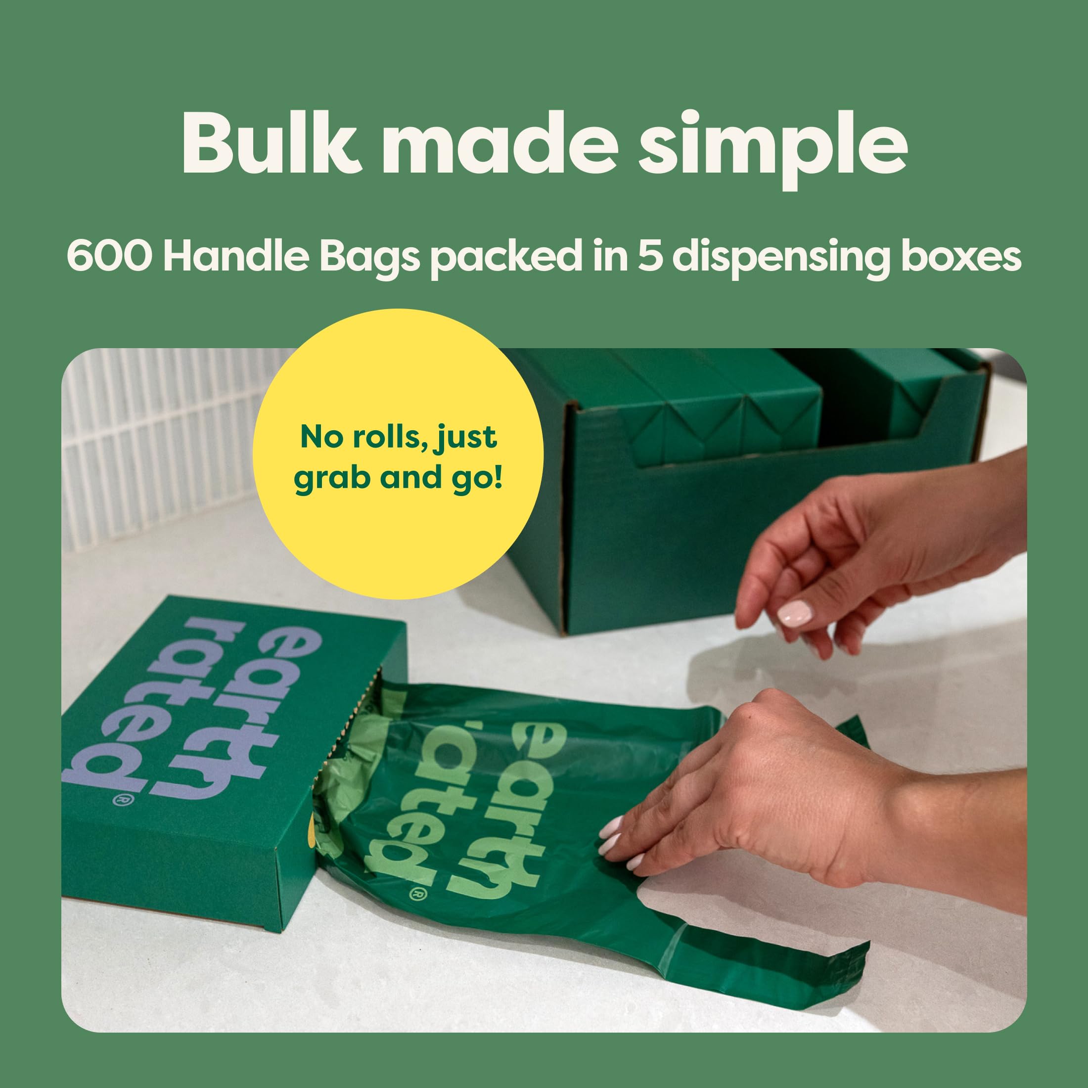 Earth Rated bolsa a prueba de fugas, extra larga para residuos.