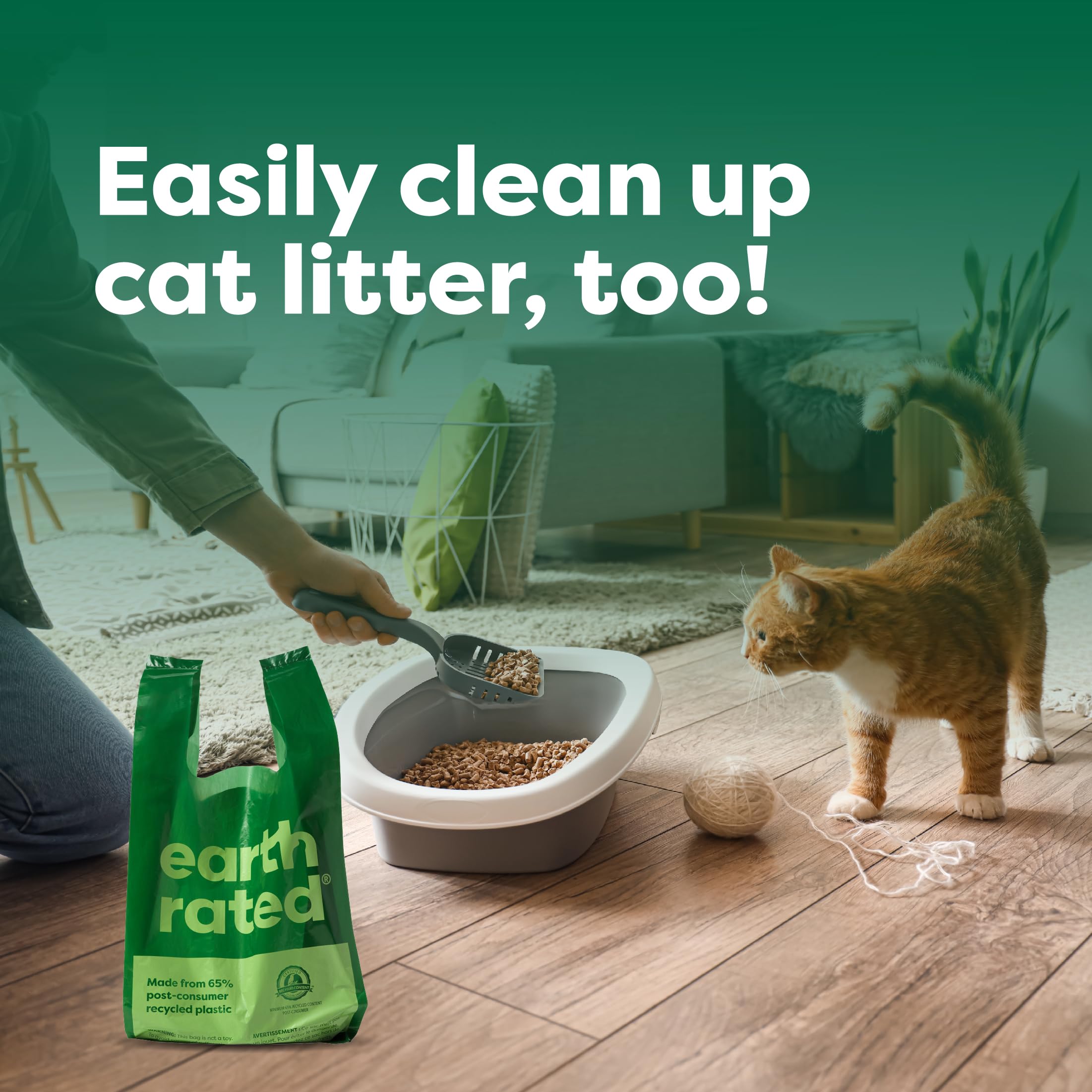Earth Rated bolsas extra grandes 13.5x7 pulgadas para desechos amplios.