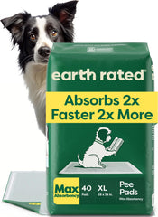 Earth Rated Puppy Pads con tecnología de absorción rápida protege el suelo