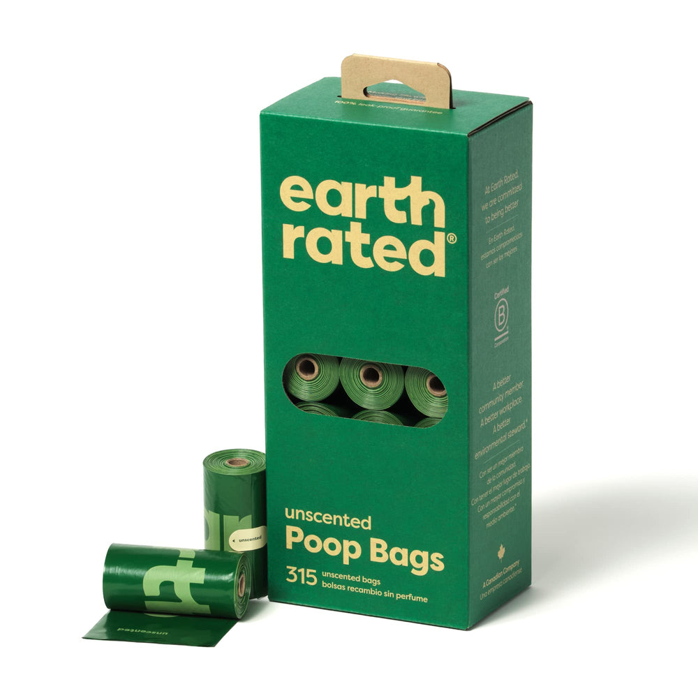 Earth Rated bolsas caca para perro compactas 9x13 para paseos limpios