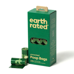 Earth Rated bolsas caca para perro compactas 9x13 para paseos limpios