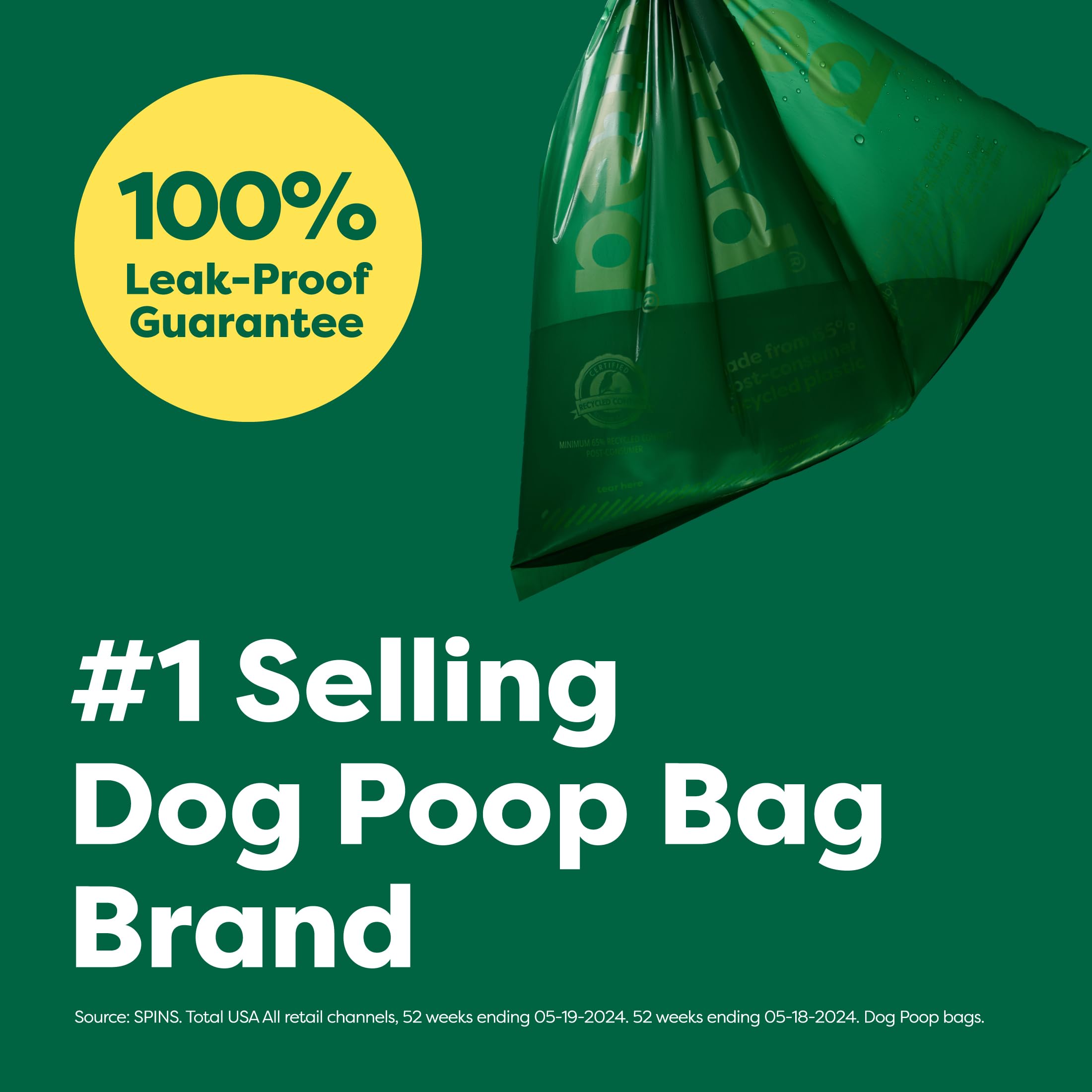 Earth Rated bolsas sin fragancia para perros, 315 unidades, uso diario