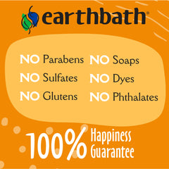 earthbath champú para gatos sin fragancia, aplicación fácil para baño rápido
