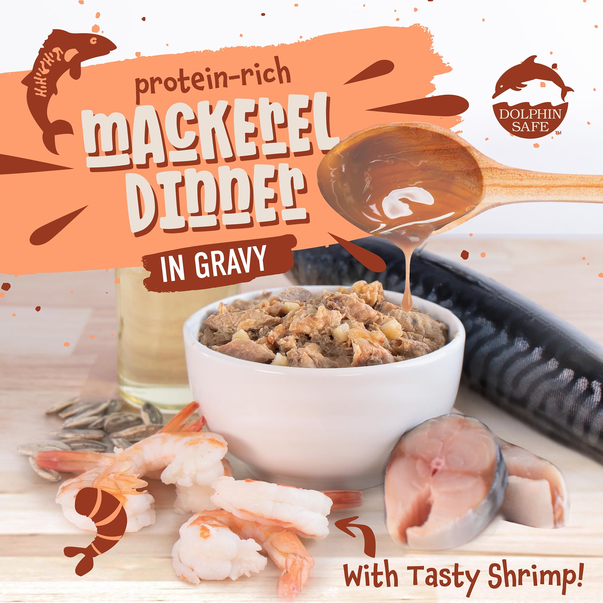 Earthborn Holistic Catalina Catch lata con gravy, sabor sabroso para estimular apetito.