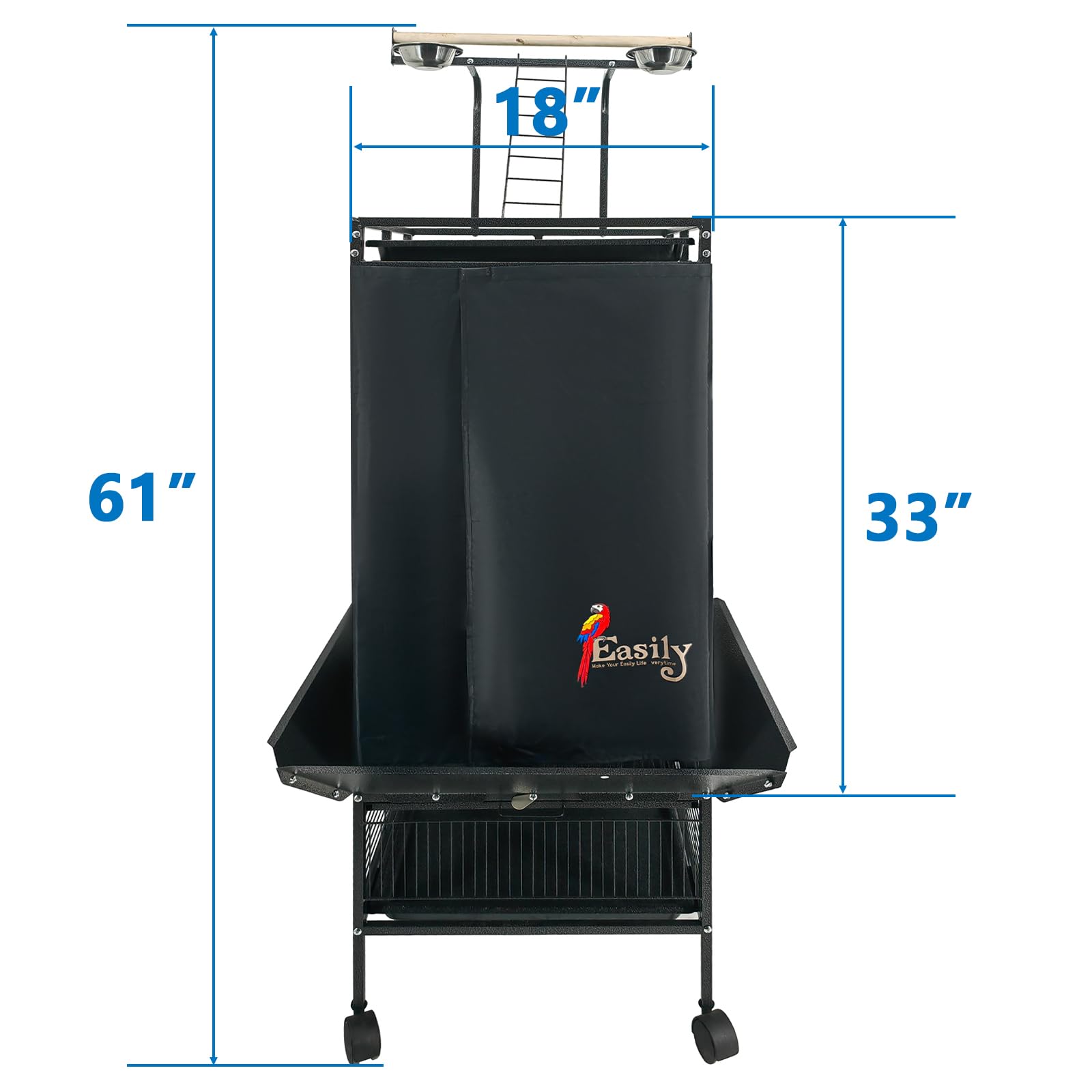 Material Easily nylon twill protege contra la luz y rayos ultravioleta para aves.