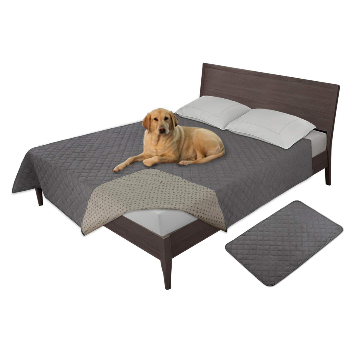 Easy-Going funda impermeable para cama de perro protege contra derrames y manchas