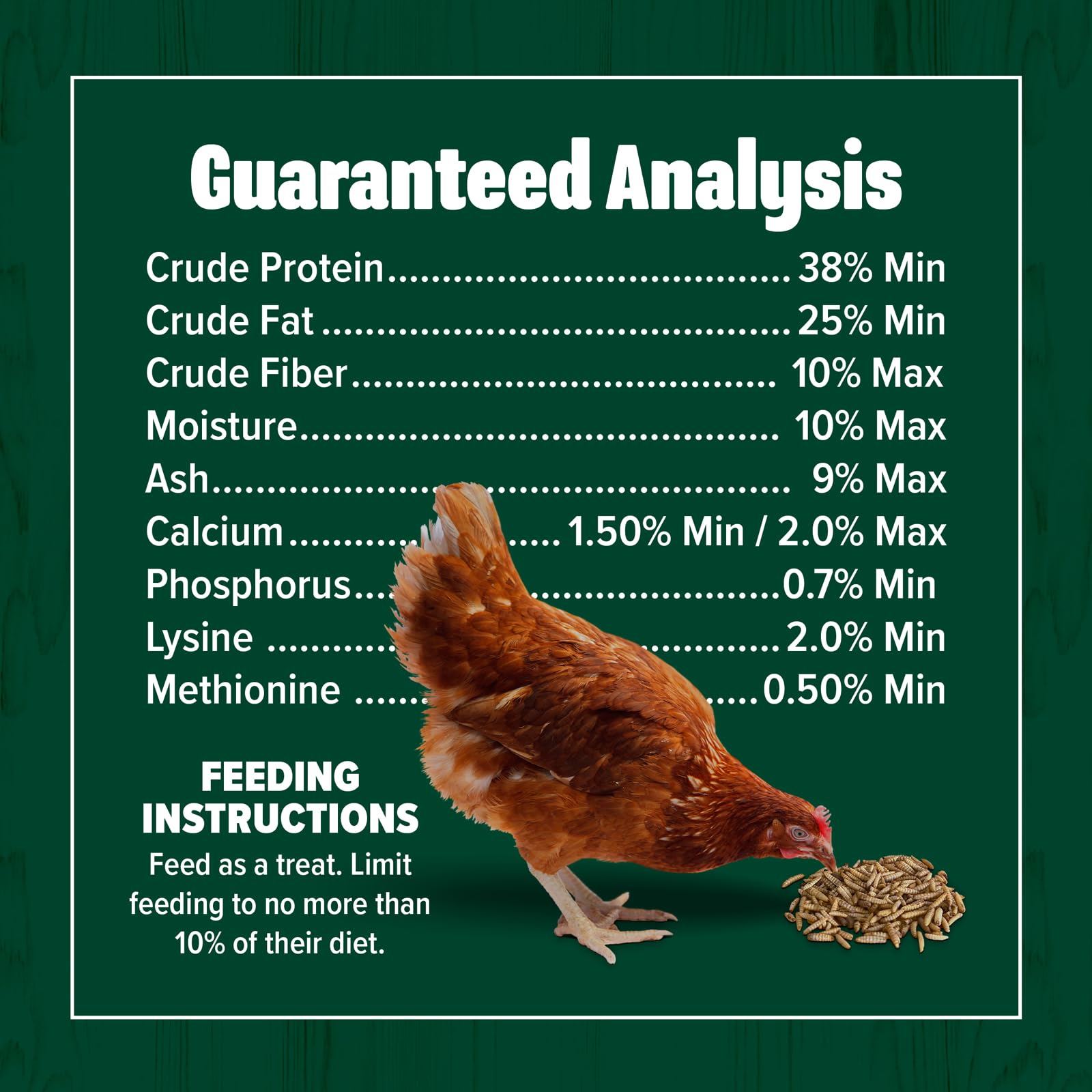 Eaton Pet and Pasture, alto calcio y proteína para plumas y huevos.