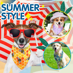 Eccliy bandanas de tela suave para perros, resistente y duradera