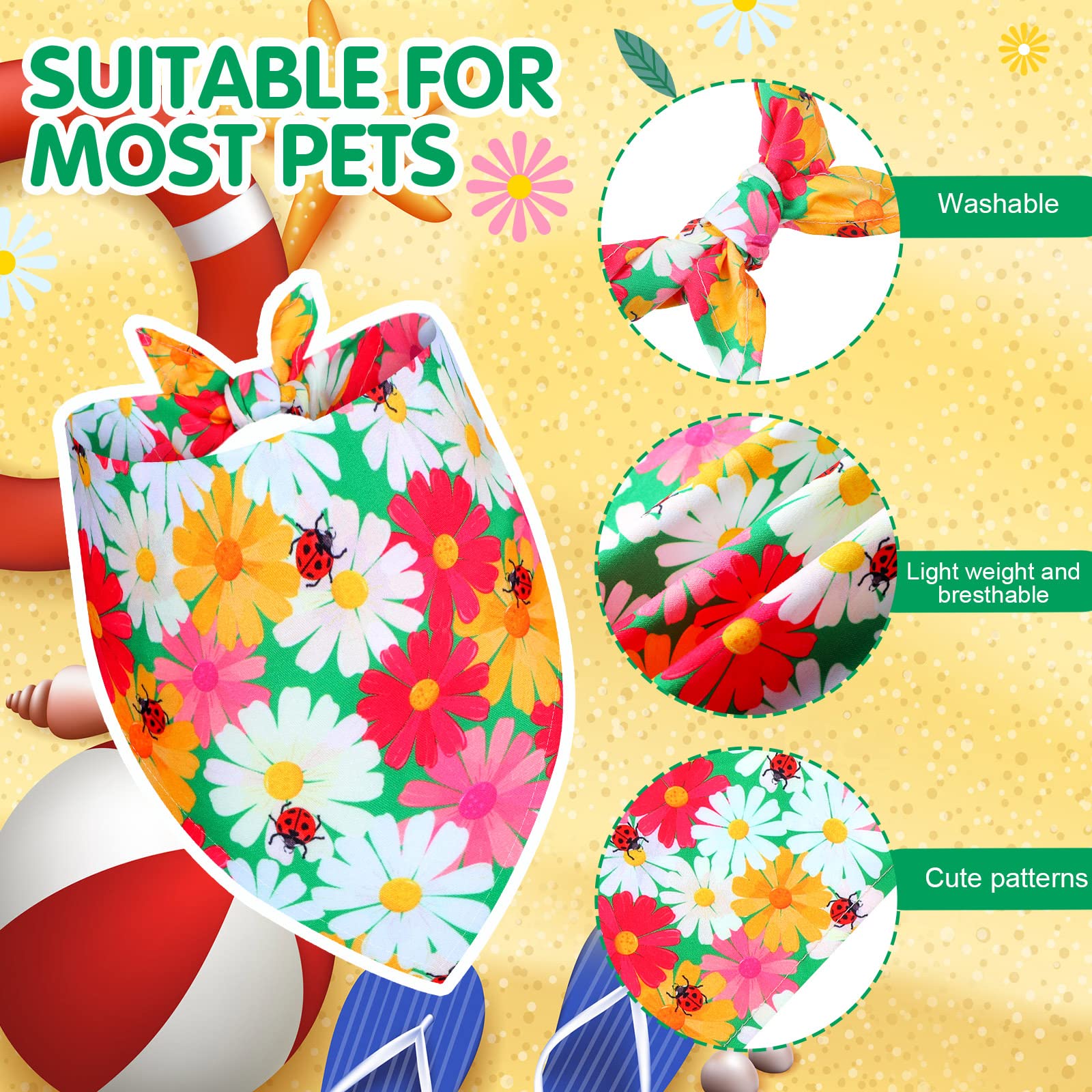 Eccliy bandanas de tamaño compacto para perros de todos los tamaños
