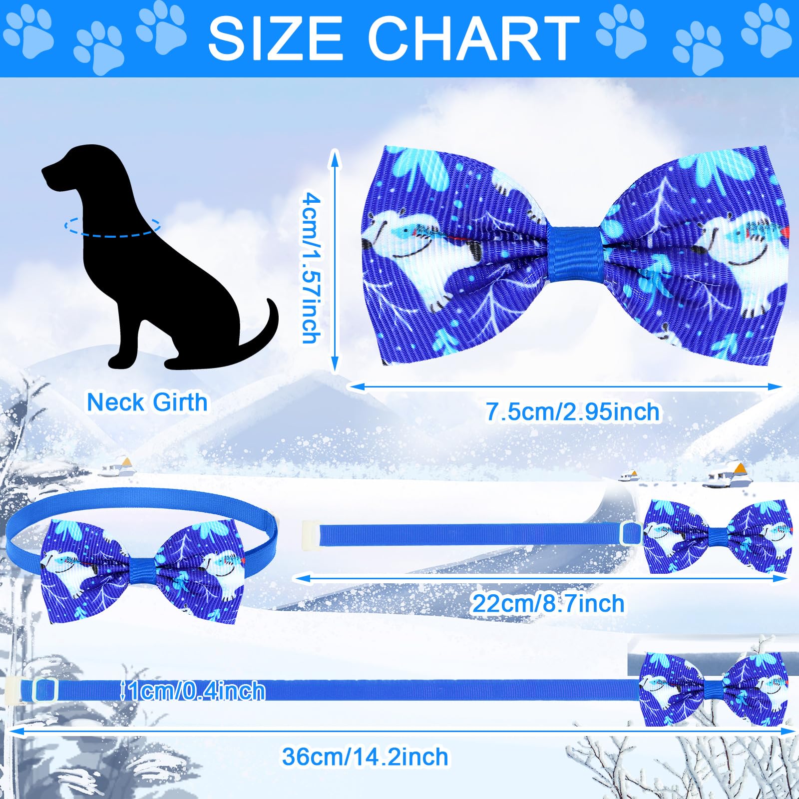 Eccliy collar de invierno para perro ajustable, cómodo para diferentes cuellos