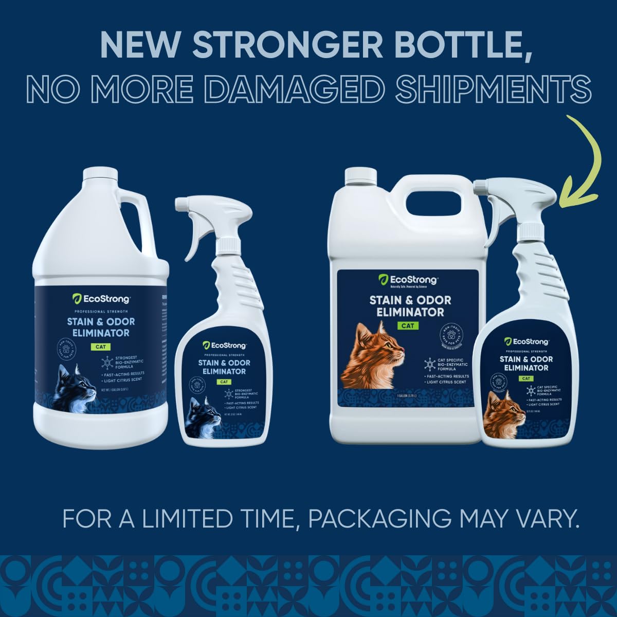 Eco Strong rociador-en-accion: pulveriza para reducir olores persistentes en la caja de arena.