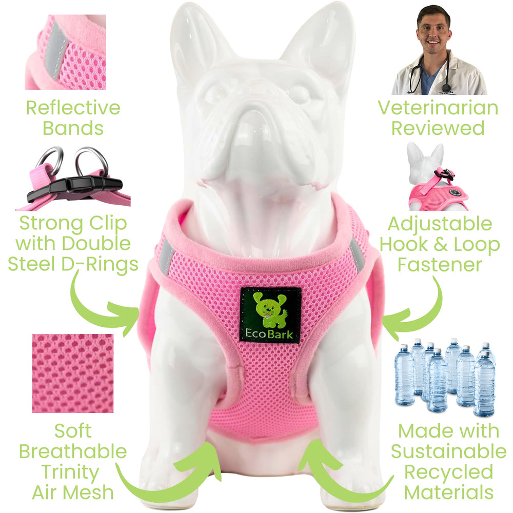 EcoBark arnés apto para caminar, correr y explorar.