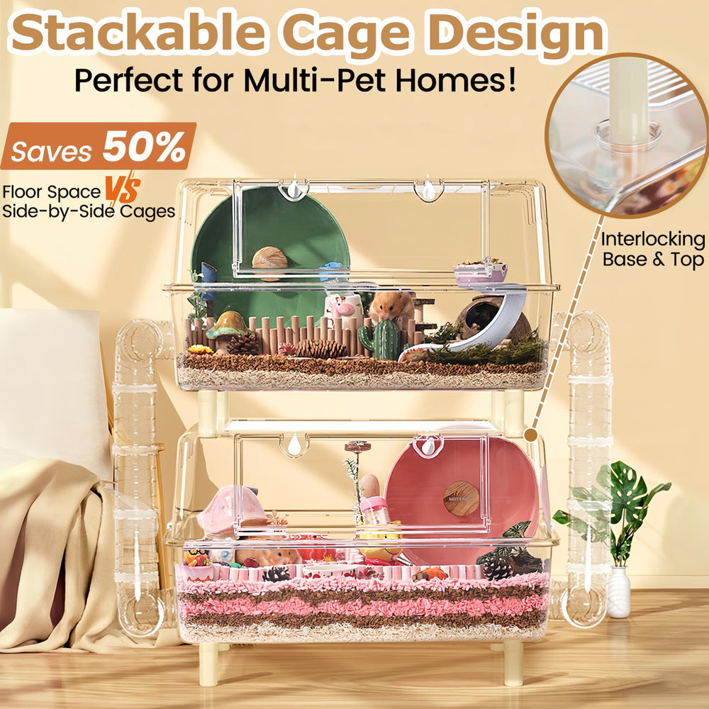 Kit de inicio ECOCEN para hámster con plataforma modular.