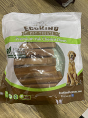 EcoKind Premium Gold Yak Cheese Himalaya: trozos masticables que apoyan la limpieza dental y el juego.