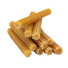 EcoKind: masticables tipo churro con sabor tocino, aptos para perros de todos los tamaños.