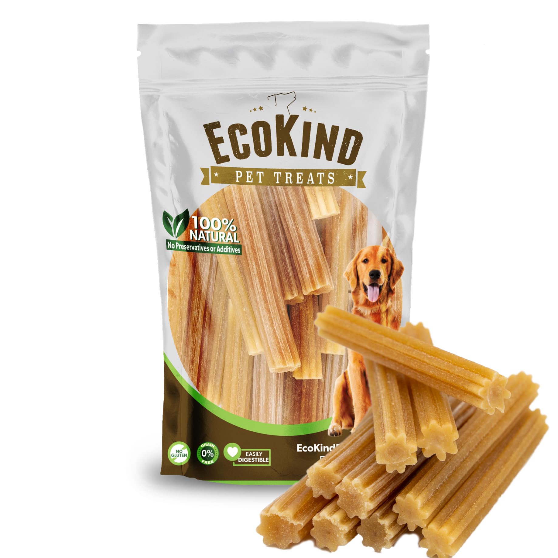 EcoKind Churro dorado pollo: sabor natural que mantiene ocupado al perro