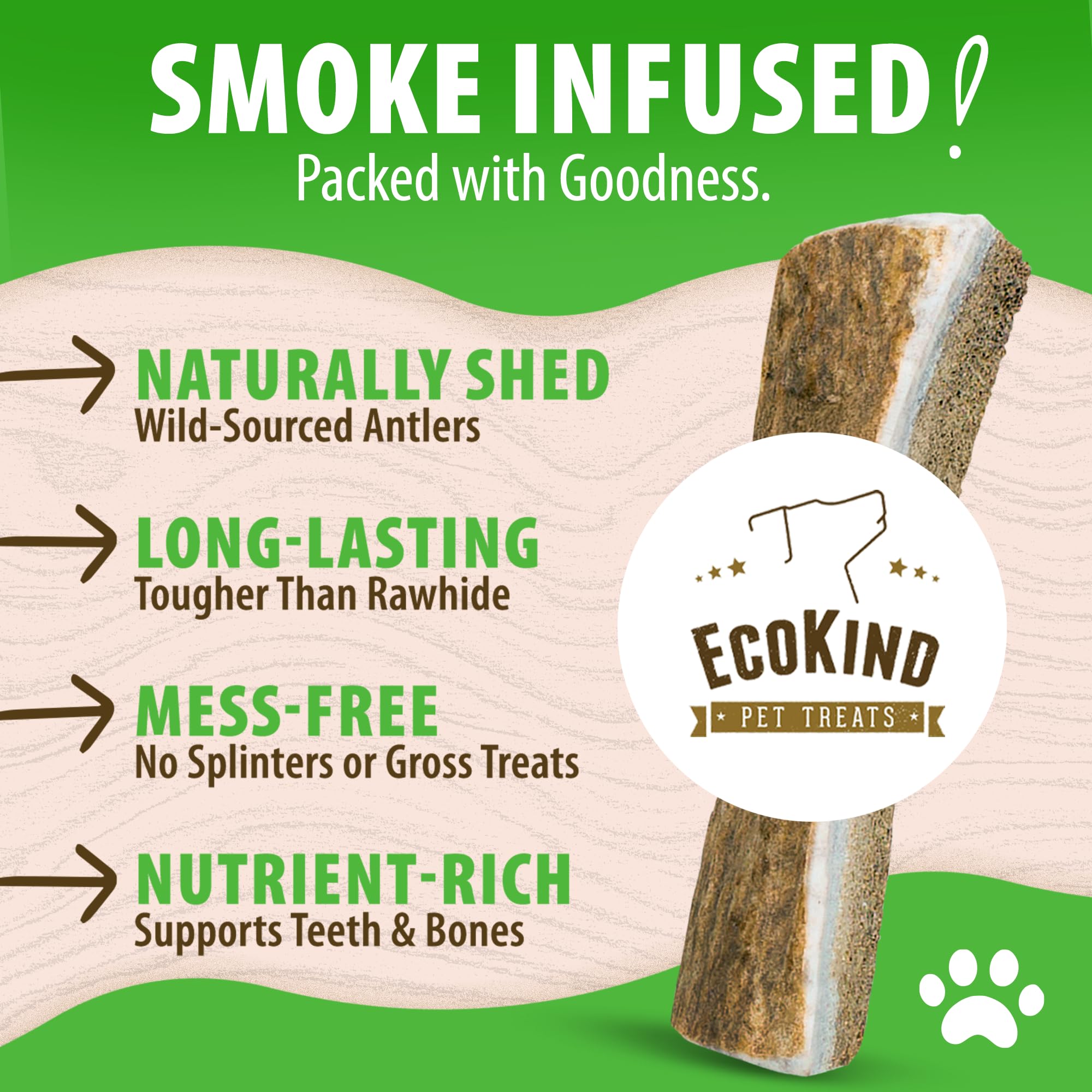 EcoKind masticables para perros duraderos, ideales para mordedores activos.