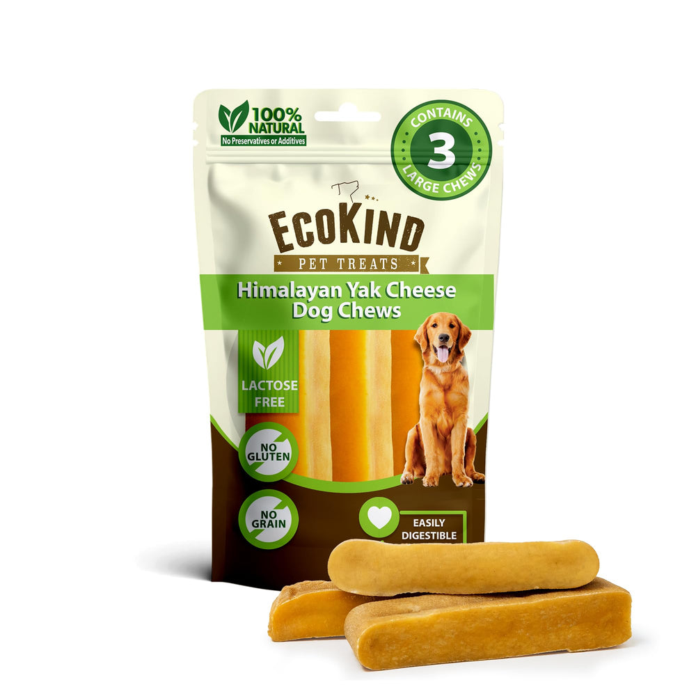 EcoKind Premium Gold Queso de Yak Himalayo, empaque visible, ideal para entretenimiento prolongado
