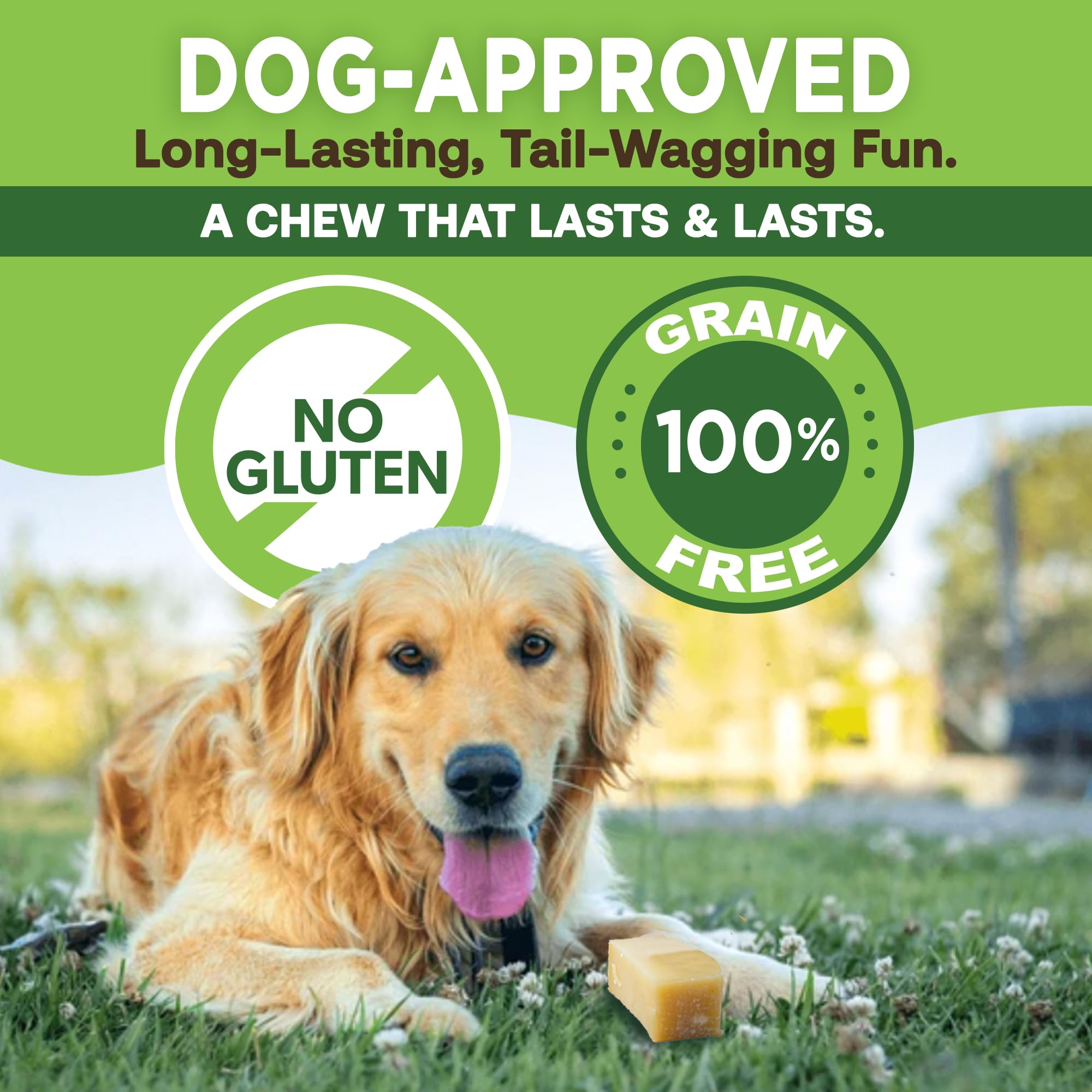 EcoKind Yak Chews sin aditivos, opción natural para perros.