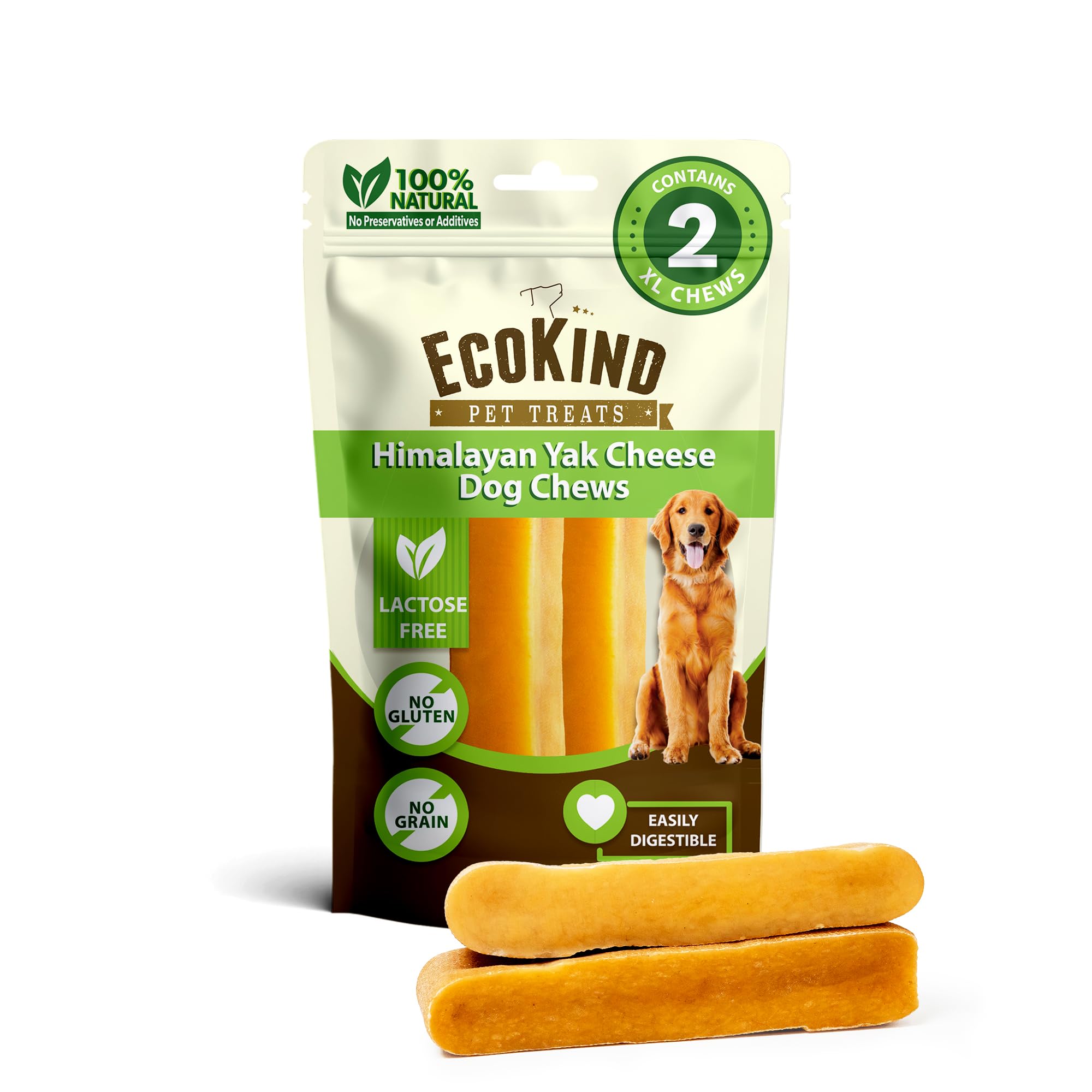 EcoKind Queso Yak XL Masticable para perros grandes.