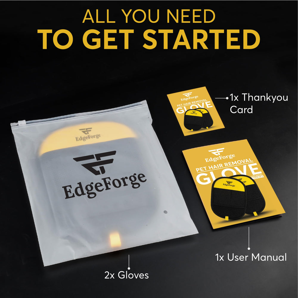 EdgeForge kit de dos guantes, limpieza multi superficie sin esfuerzo.