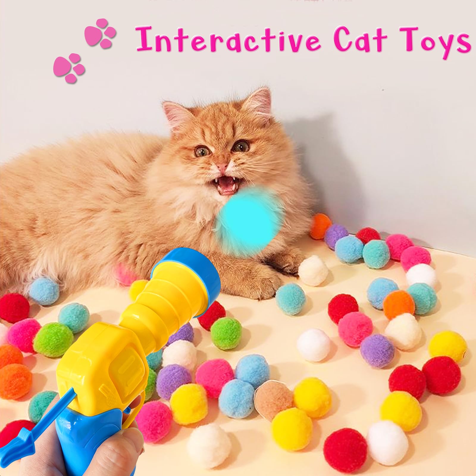 Juguete para uso en interiores con gatos Eerrhhaq, ambiente seguro.