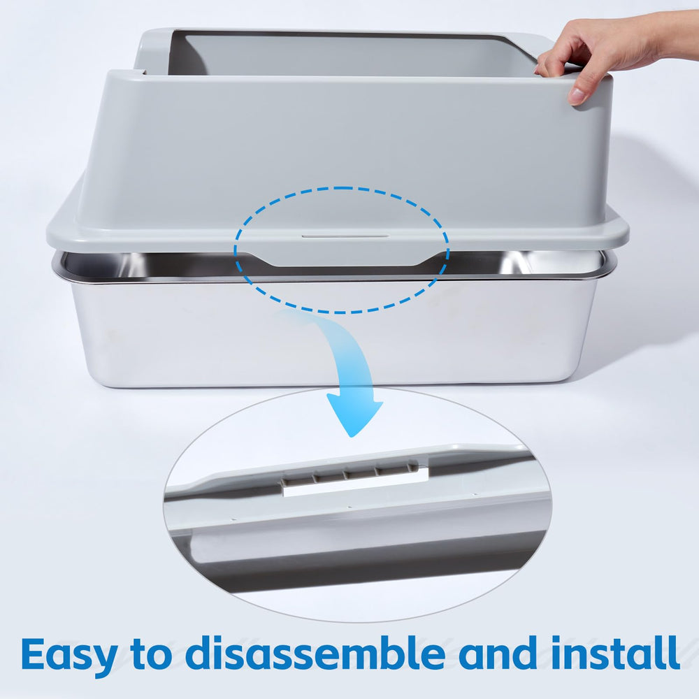 EGMEHOAD caja de arena fácil de limpiar y mantener