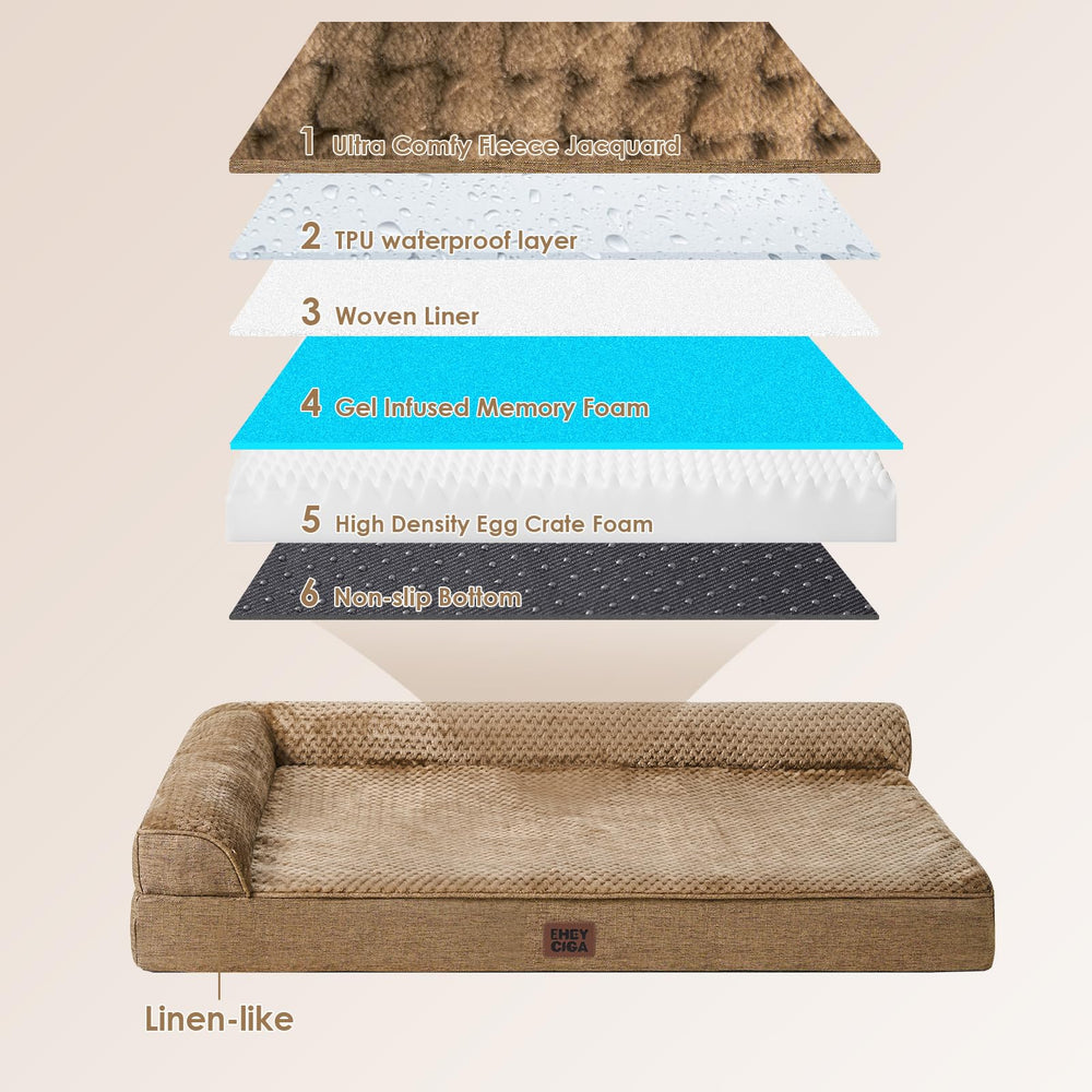 Cama EHEYCIGA base antideslizante mantiene estable al perro
