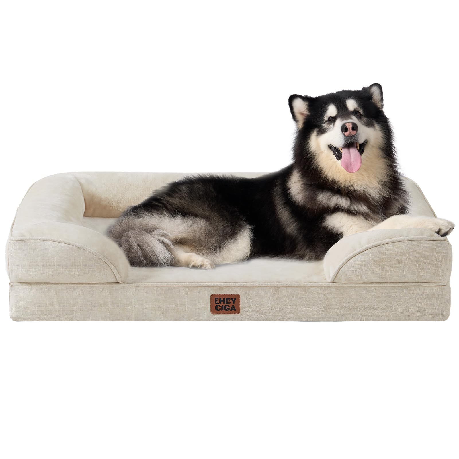 Cama EHEYCIGA para perro grande, vista general y comodidad