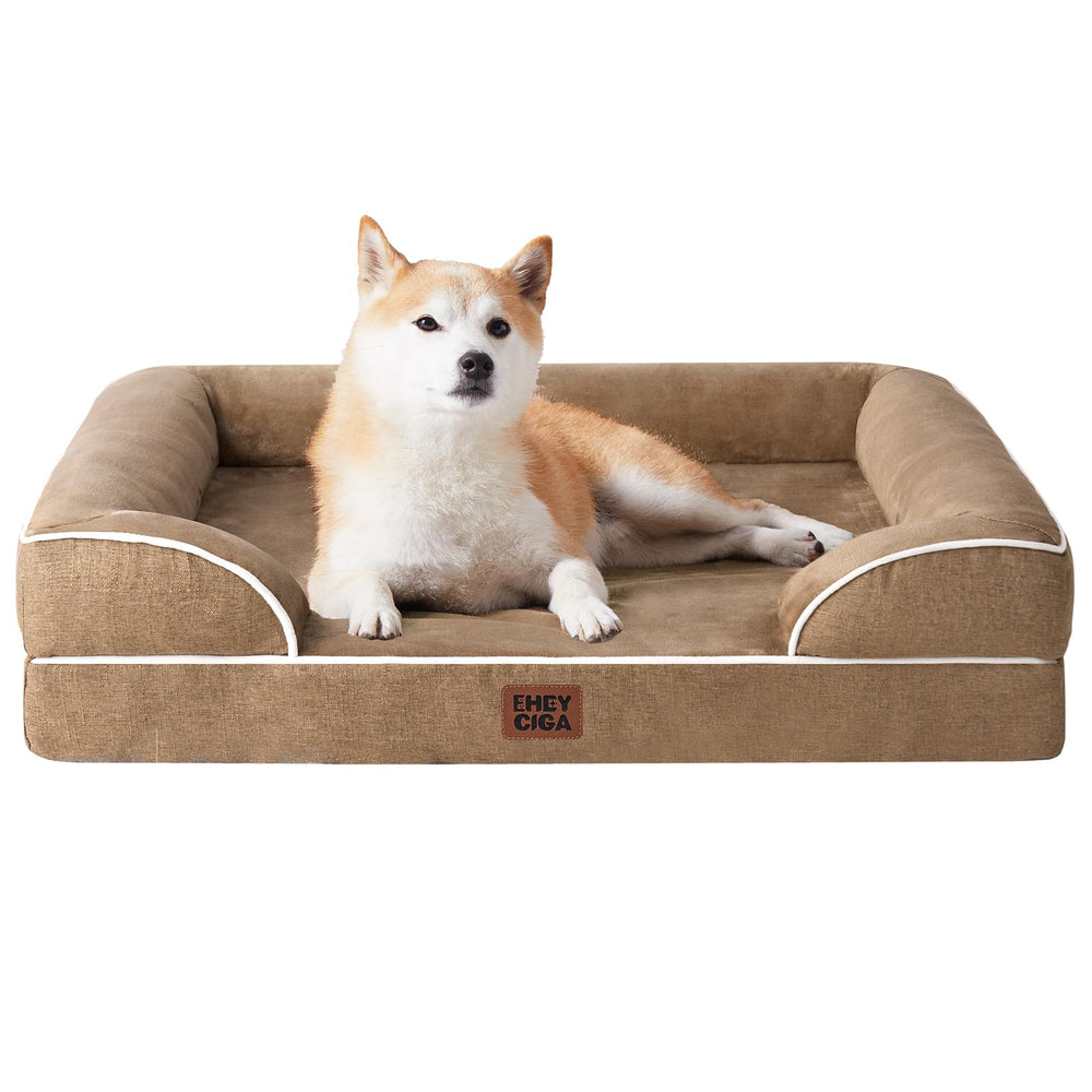 Cama ortopédica EHEYCIGA con espuma de memoria para perros grandes