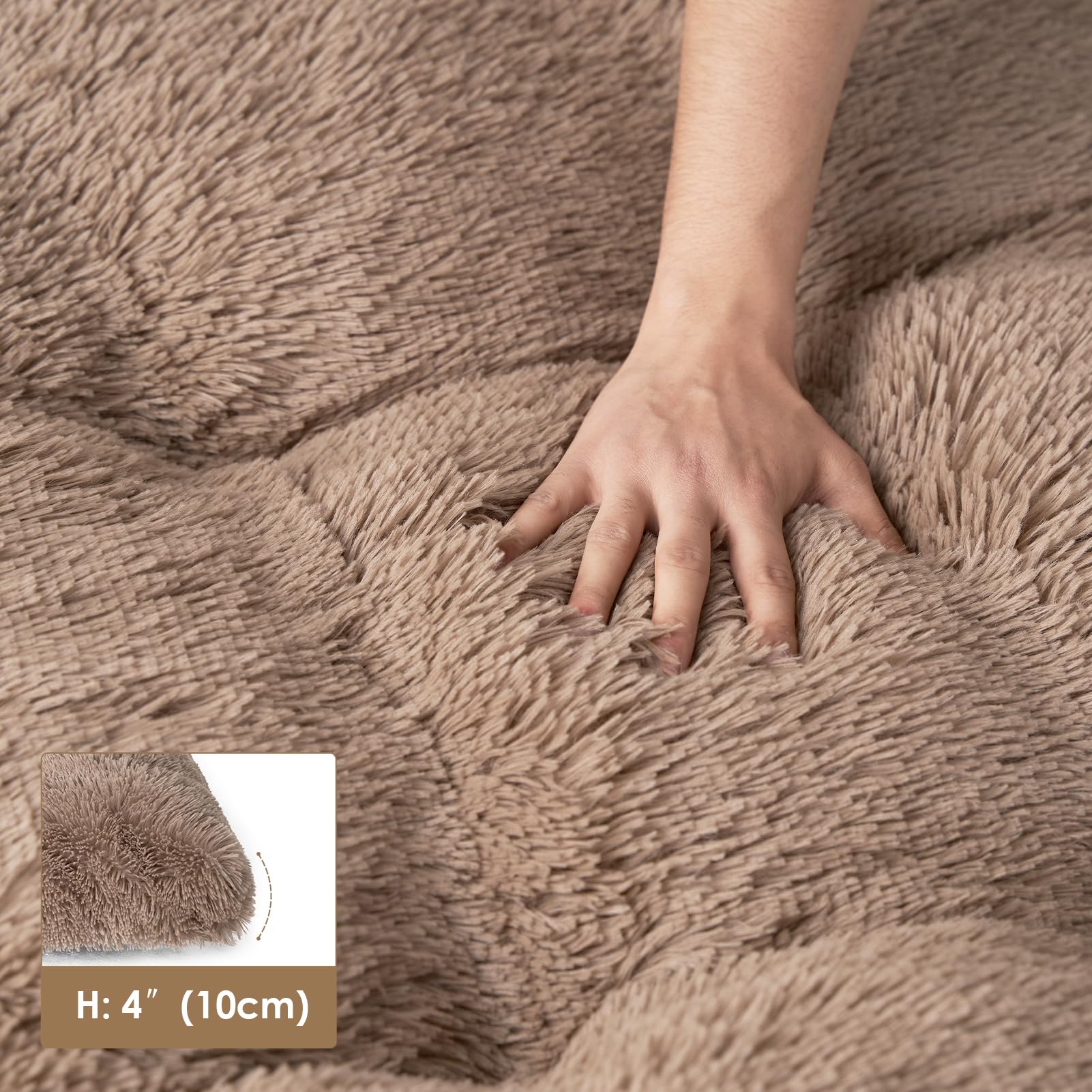 Cama EHEYCIGA XL lavable a máquina para limpieza fácil.