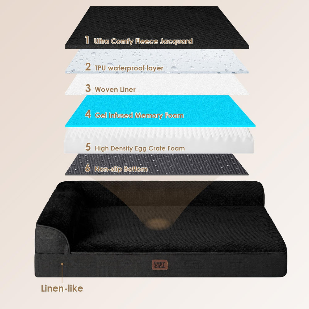 Base anti deslizante mantiene estable la cama en el suelo.